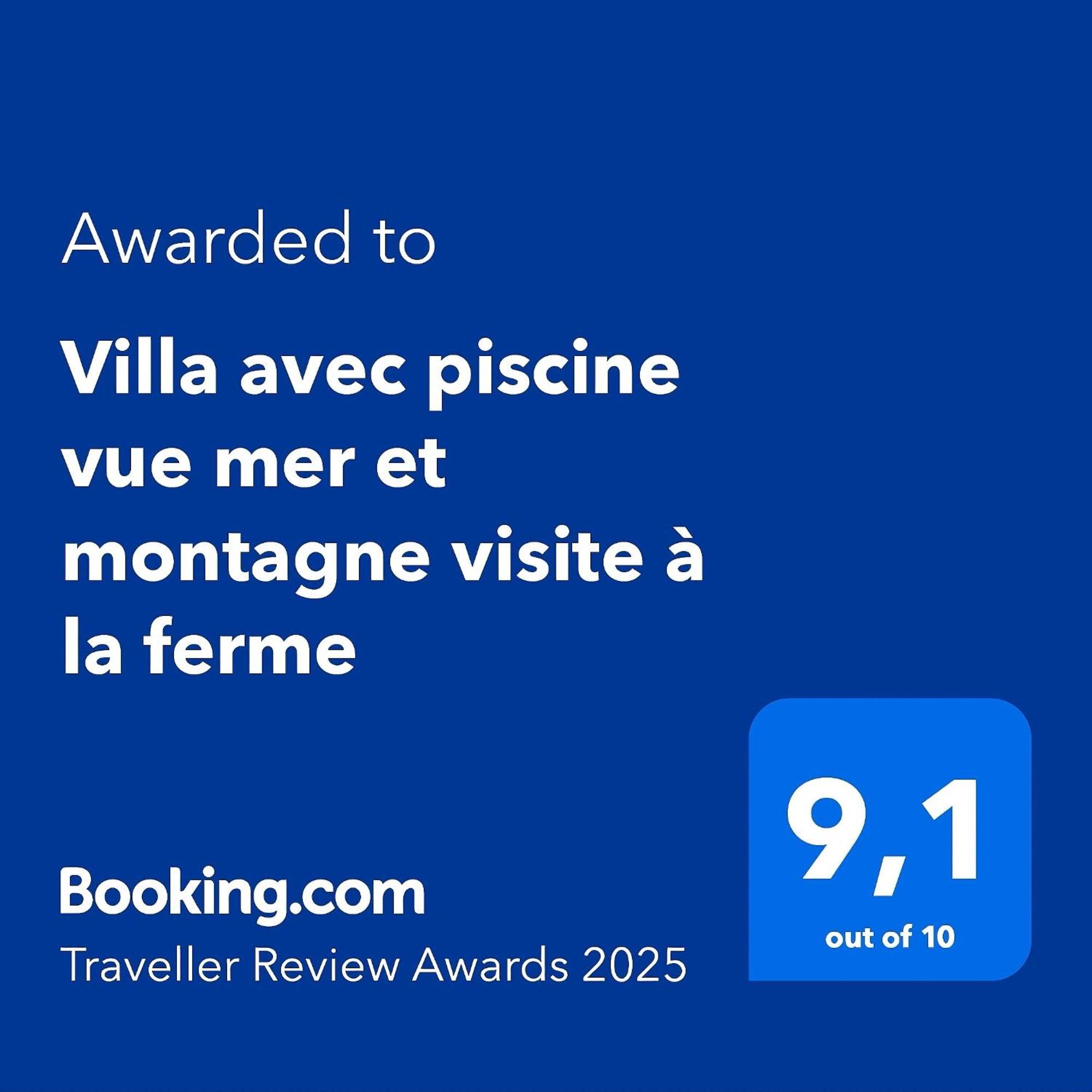 Villa Avec Piscine Vue Mer Et Montagne, En Pleine Nature Сен-Жозеф Екстериор снимка